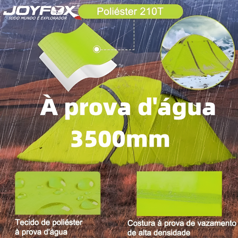 Barraca JOYFOX para 2 Pessoas – Ultraleve, 4 Estações e à Prova de Qualquer Clima