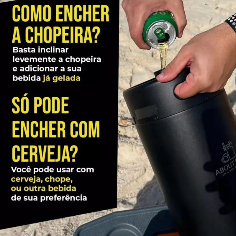 Chopeira Térmica Keg Vacuum Portátil 5L