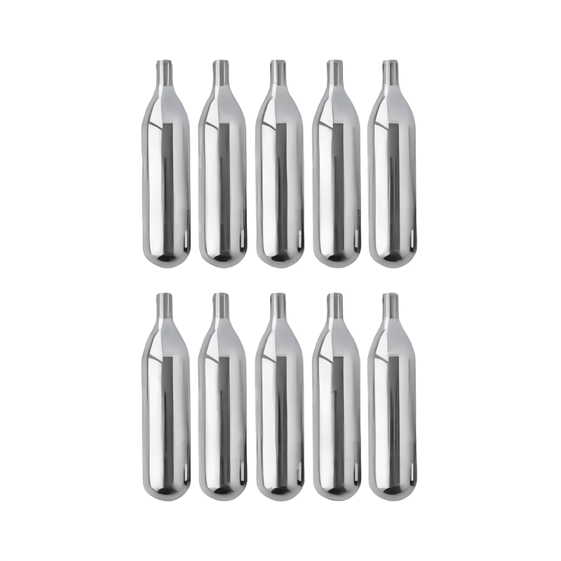 Kit CO₂ 16g – 10 Cápsulas com Rosca 3/8” para Cilindros