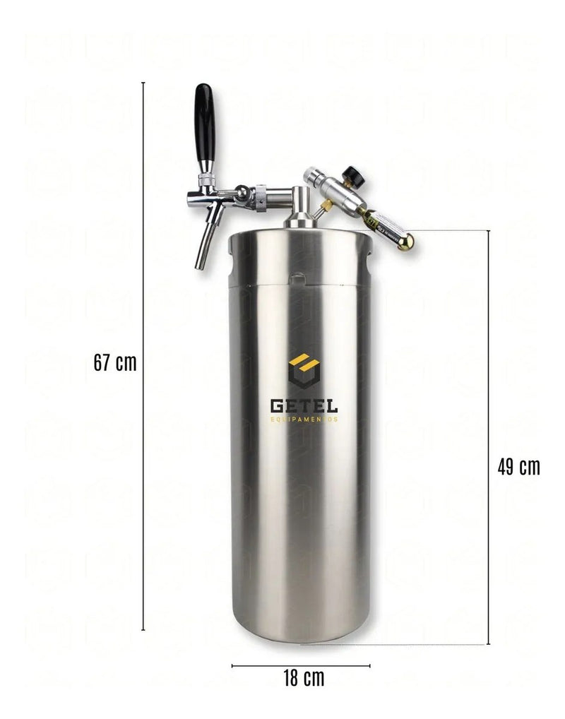 Chopeira Growler Mini-Keg 10, 5, 3.6 Litros
