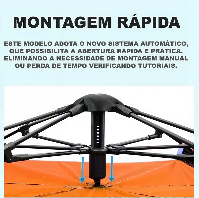 Barraca de Acampamento 4 A 6 Pessoas